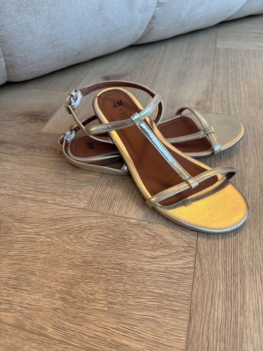 Samdały złote H&M roz 37