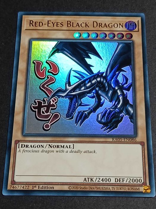 *Novo Set* Yu-Gi-Oh! 1.ª Edição 'Red-Eyes Black Dragon' (V.1 - Stramped Ultra Rare) - RA05-086 - Rarity Collection 5 - Carta de 2026