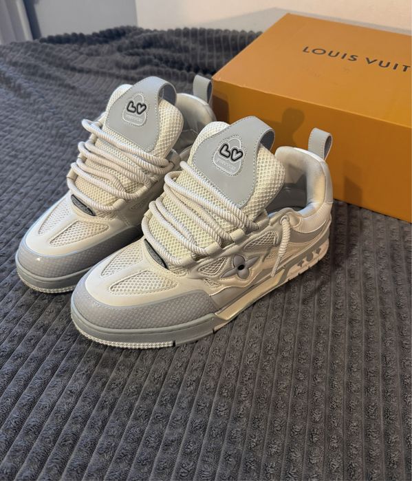 buty lv skate szare