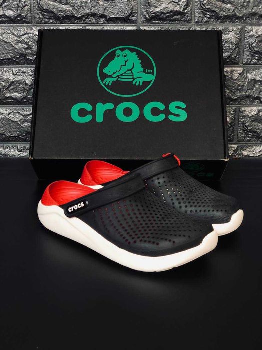 Crocs мужские черные сабо для отдыха и прогулок  Последние размеры / кроксы crocs эластичные удобные шлепанцы на лето