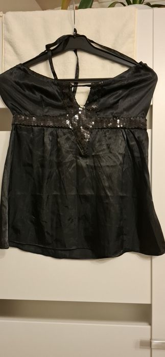 Bluzka  czarna z cekinami r.38/M