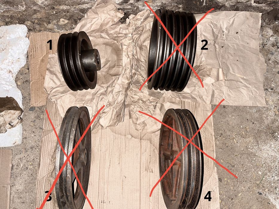 Шків трьохручейний профіль Б, 195 на 32