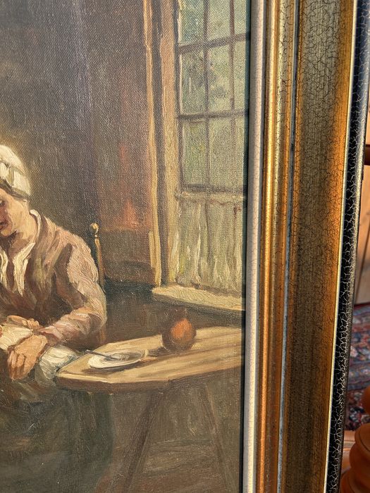 Obraz w drewnianej ramie, matka z dziećmi #9037 Stylowy Węgrów