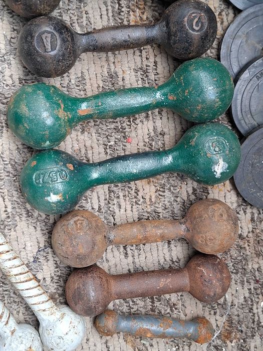 Гантели разные  300 гр  пара.