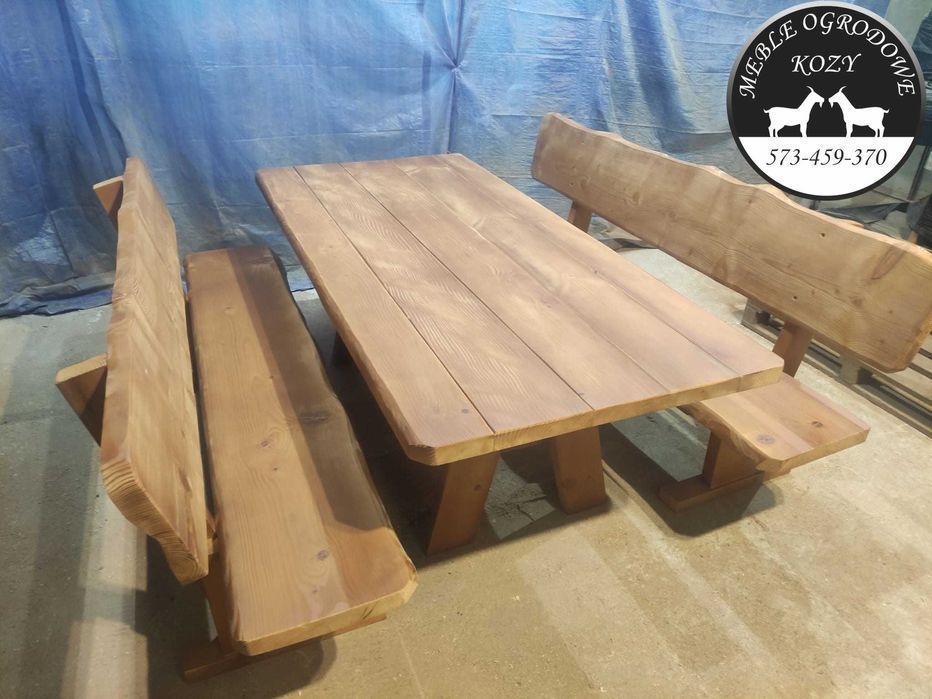 CENY DO KOŃCA LUTEGO! Meble ogrodowe drewniane góralskie Lite drewno