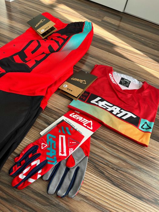 Strój LEATT 4.5 Moto Lite MX (Red Black)