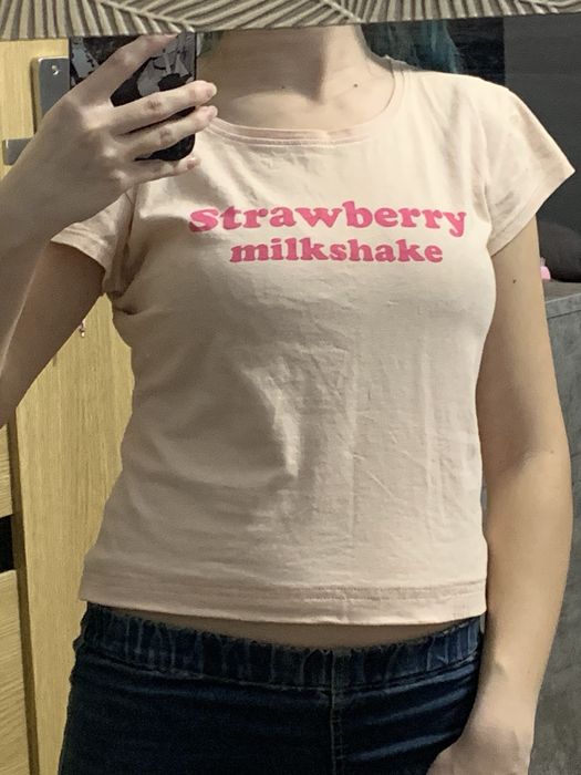 Różowy uroczy tshirt z napisem