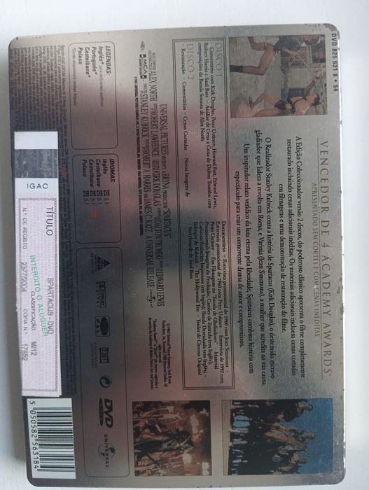 DVD edição especial colecionador spartacus