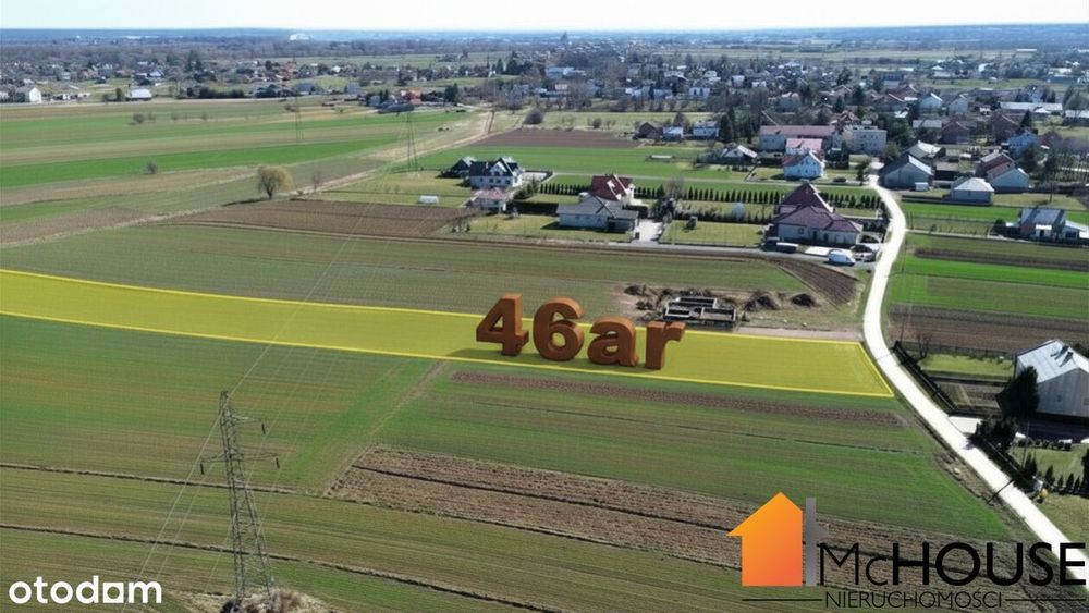 Podleszany - 3km od Mielca, 46ar, WZ, zacisznie