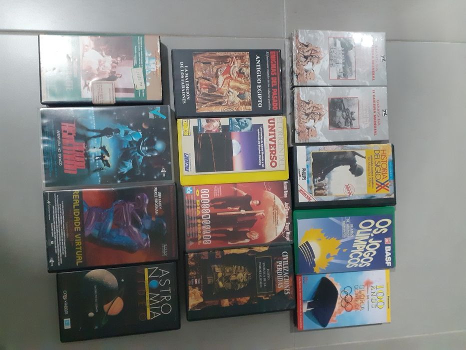 VHS antigos : segunda guerra mundial e jogos olímpicos