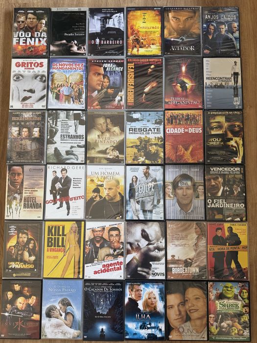 Conjunto de filmes em DVD