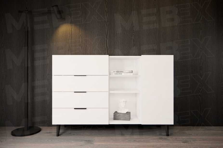 Комод з центральною нішею з полицями на ніжках (RM4B1F1500)