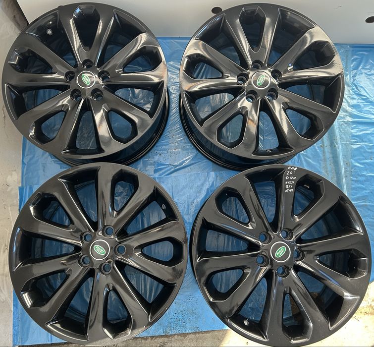 108 Felgi Aluminiowe Oryginał LAND ROVER R 20 5x120 Bardzo Ładne Czarn