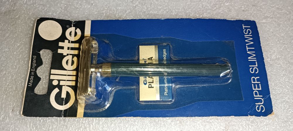Raríssima e Antiga Gillette Selada Anos 70 produzida na Inglaterra