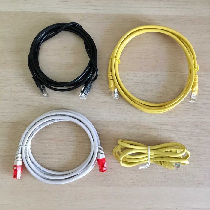 Lote de 4 cabos de rede Ethernet UTP