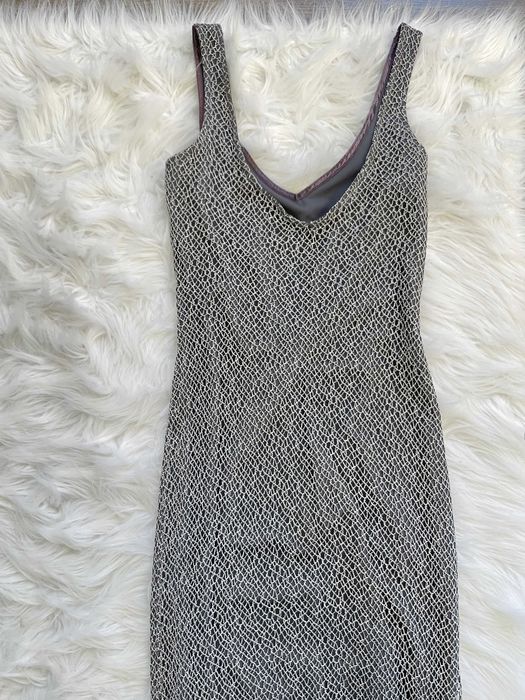 Dorothy Perkins dluga sukienka srebrna rozmiar 36