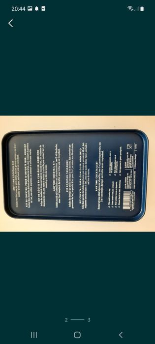 Kit cocktail. Novo. Etiqueta