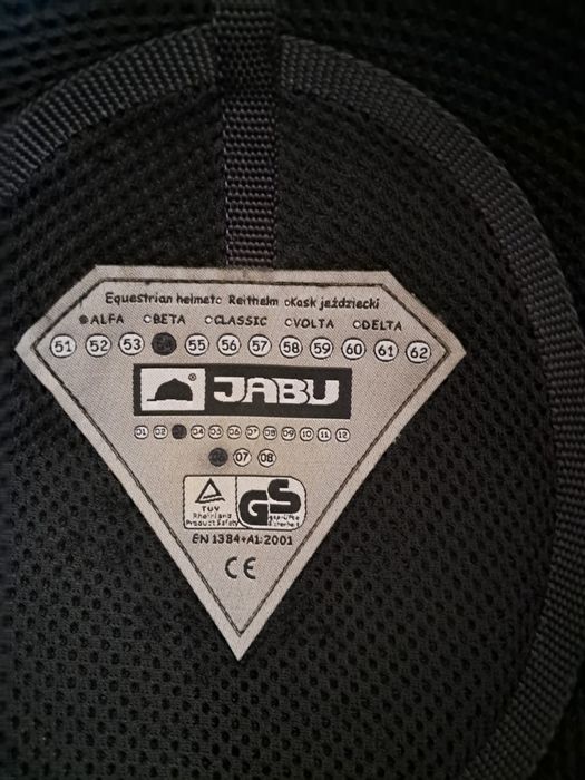 Kask / toczek jeździecki JABU rozm. 54  XS
