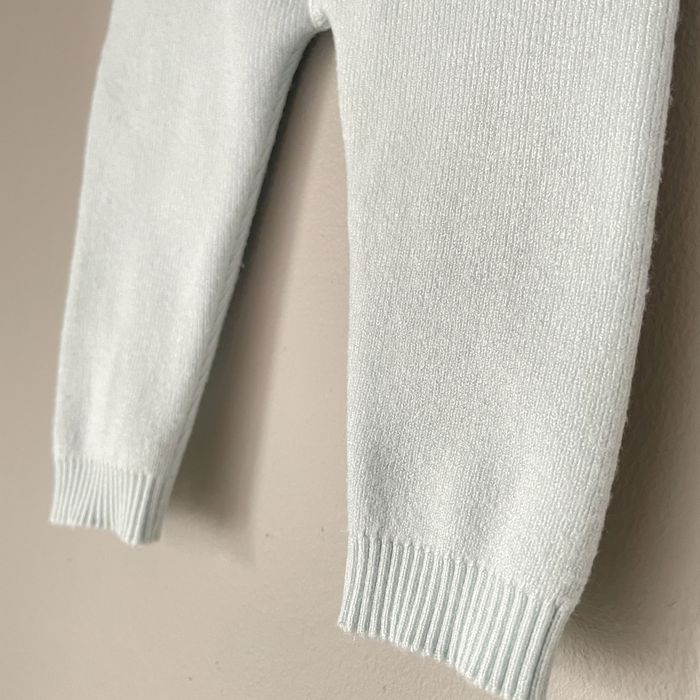M&S spodnie sweterkowe błękitne wiskoza 3 - 6 M