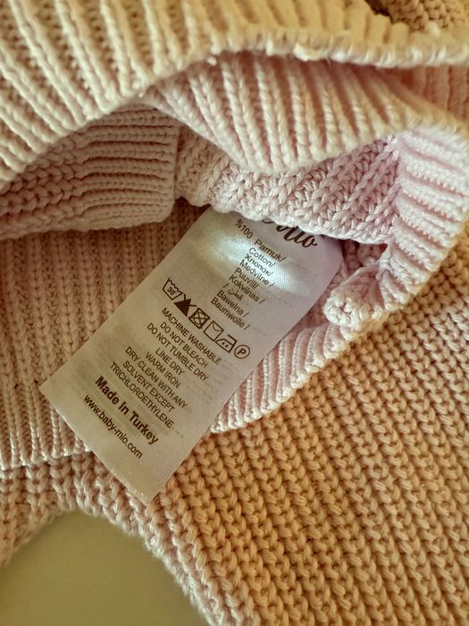 Костюмчик вʼязаний трикотажний BabyMio на дівчинку 0-4 міс