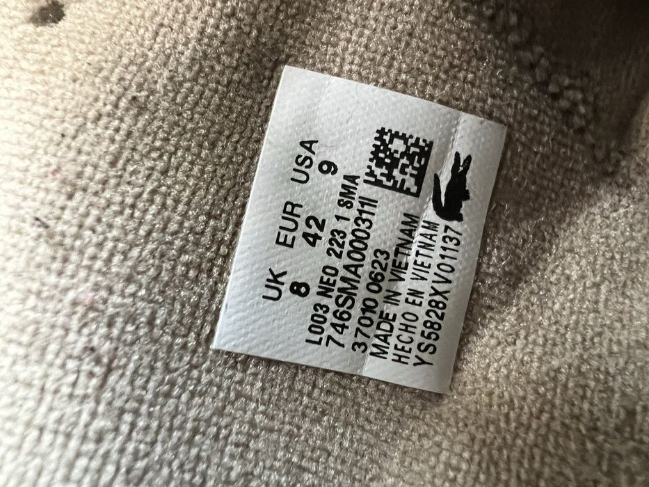 Lacoste textile квосівки оригінал