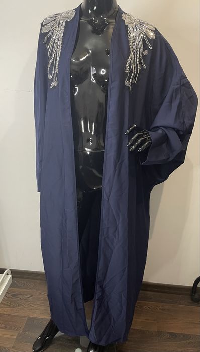 Długie kimono granat