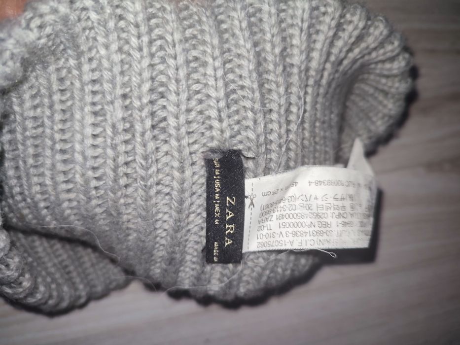 Balaclava damska szara Zara