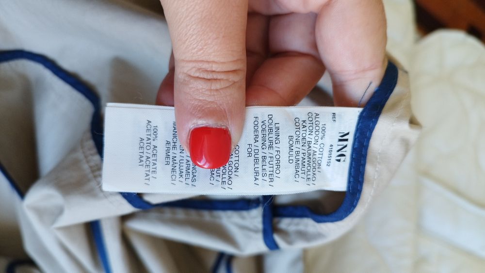 Gabardina beije Mango