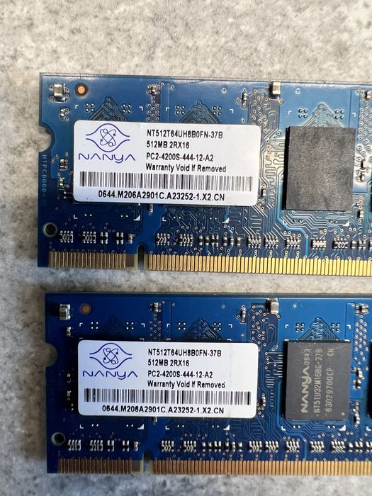 Pamięć RAM 1GB 512MB Samsung Nanya