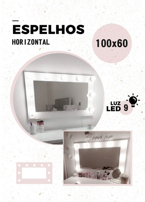 Espelhos de maquilhagem profissionais