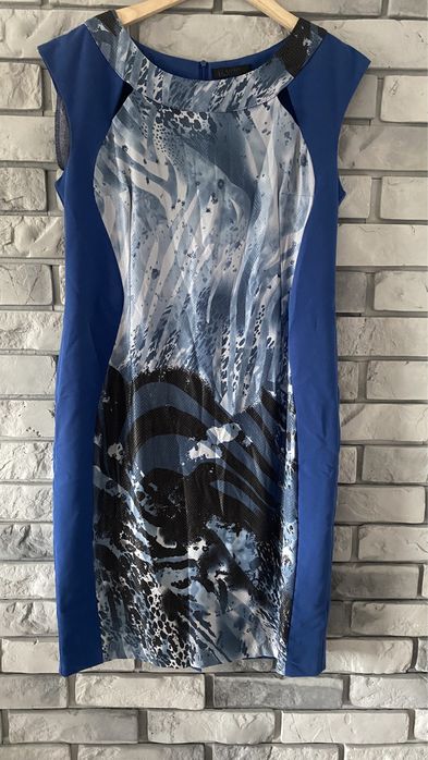 Elegancka sukienka niebieska błękitna xl XXL 42 44 wesele urodziny