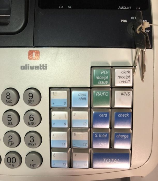 Registadora Olivetti ECR 6700 Plus programada
