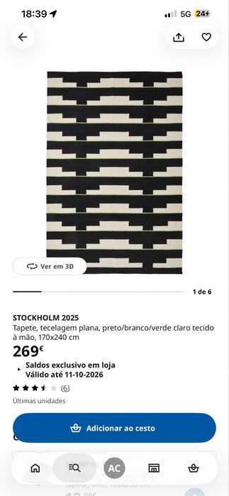Tapete Ikea 170X240