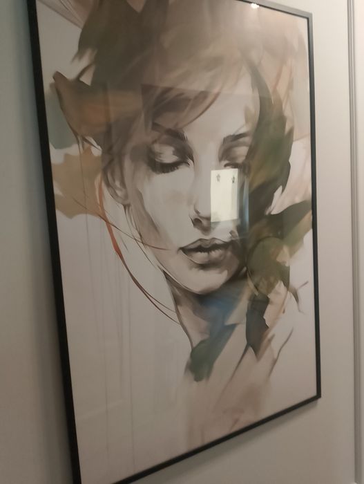 Duży plakat w ramie