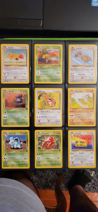 Cartas Pokémon Jungle Set Inglês Holo Raras