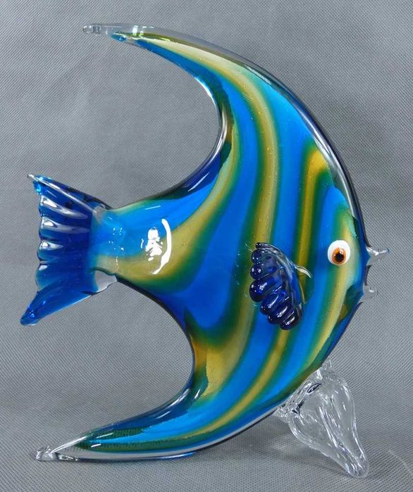 Figura szkło MURANO RYBA skalar figurka rybka 25,5 cm
