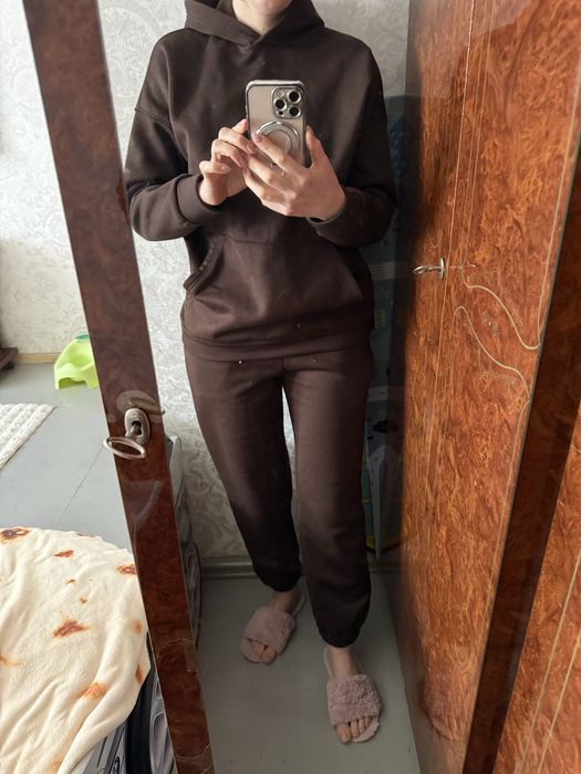 Костюм на флісі шоколодний 44-46р.