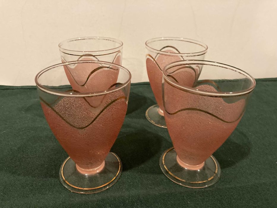 Copos antigos * Amarelos e Rosa