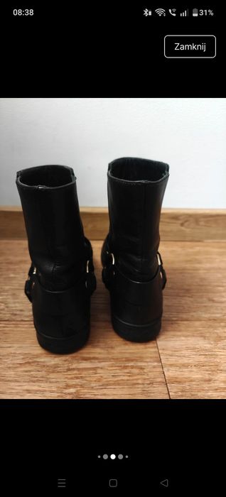 Botki Michael Kors 39 skórzane premium skóra kozaki