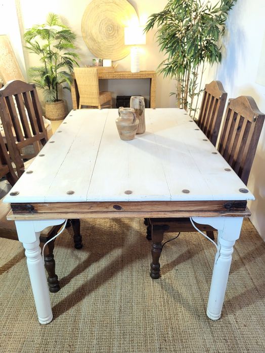 mesa, refeições, secretaria, 4 cadeiras, mexicano, rustico