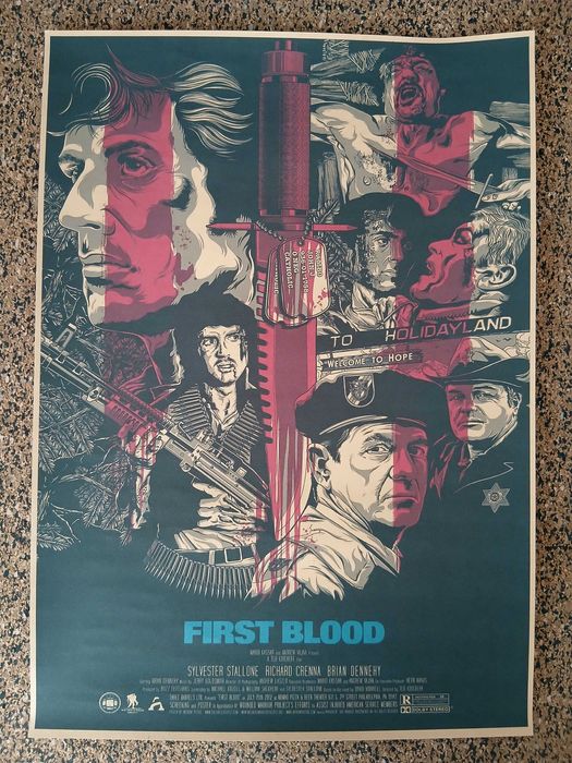 Poster - Rambo: First Blood (papel kraft 30x42 cm)