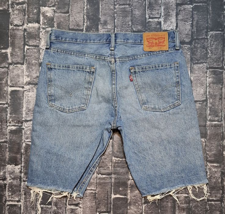 Levi's Strauss 511 W32 spodenki jeansowe męskie szorty dżins logo premium