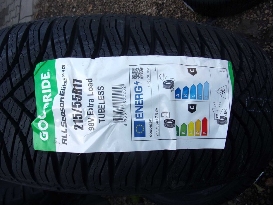 Nowe opony wielosezonowe goodride 215/55/17 2025r