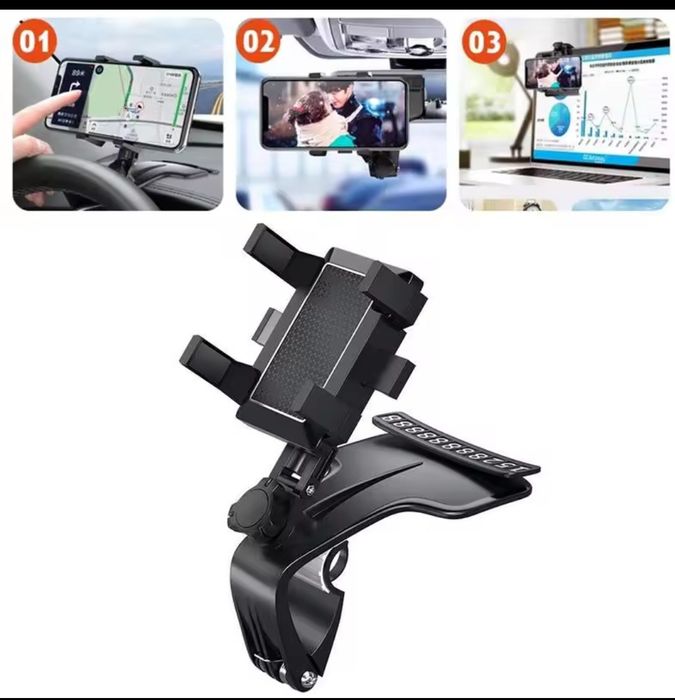Удобный держатель для телефона  с автовизиткой  -  Car Phone Holder