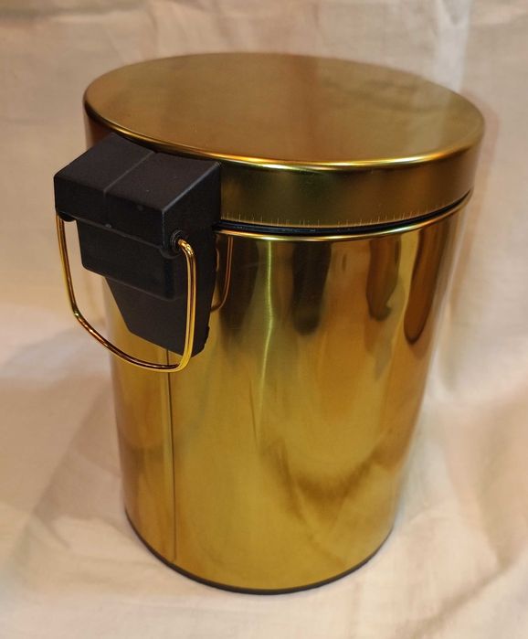 Baldes Lixo Metal Dourado