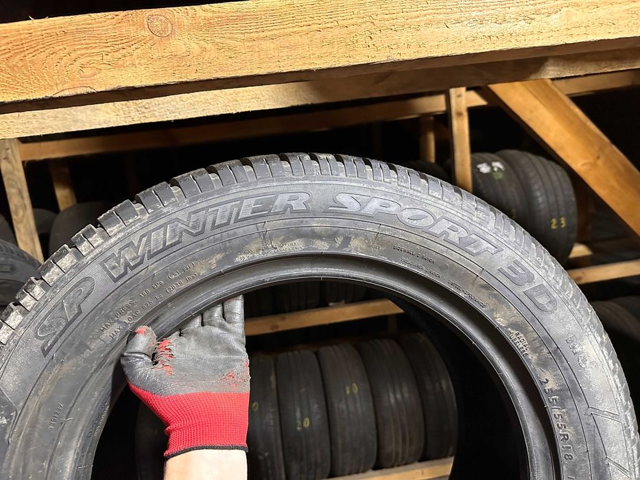 Шини зима нові 255/55R18 DUNLOP SP WINTER SPORT 3D 2шт 8мм