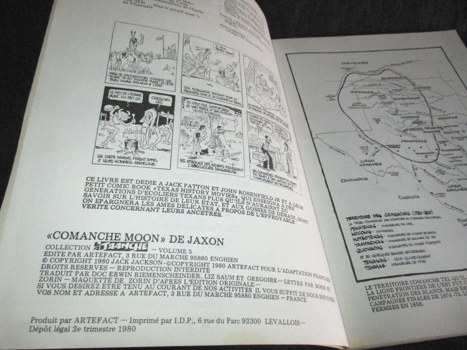 Livro BD Comanche Moon Artefact 1980