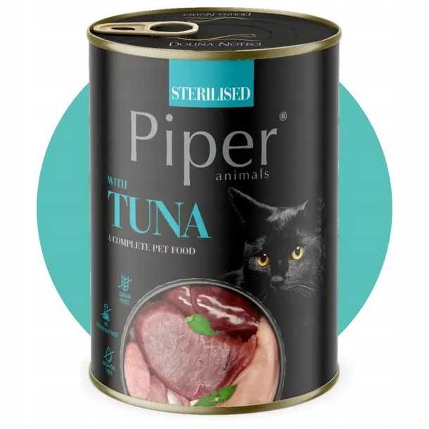 PIPER DOLINA NOTECI  Puszka dla kota , mix smaków48x400G