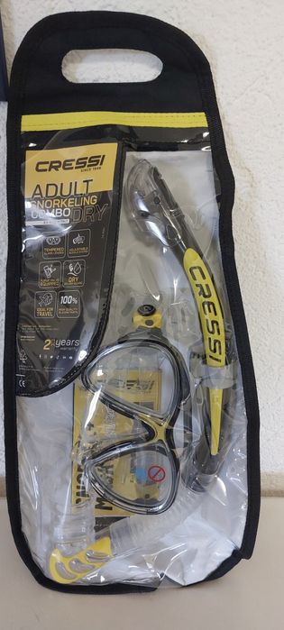 Cressi Big eyes Evolution + Alpha Ultra dry conjunto de mergulho