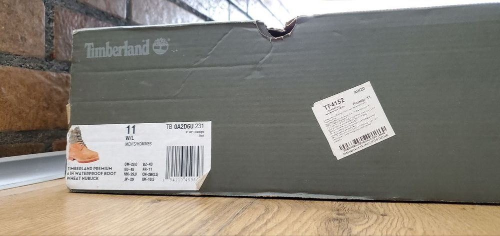 Originalne buty Timberland 6 Inch Treadlight Waterproof 45 rozmiar